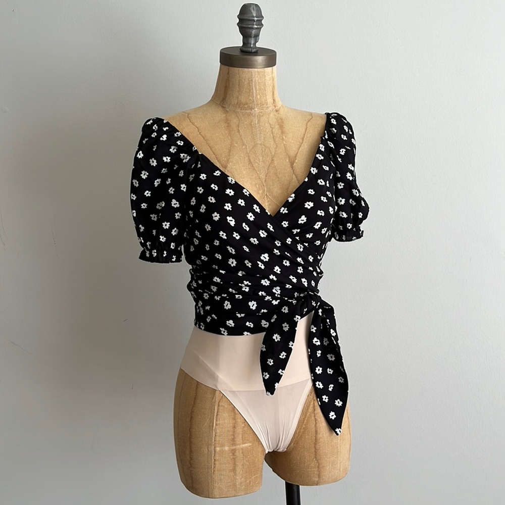 Floral Tie Top